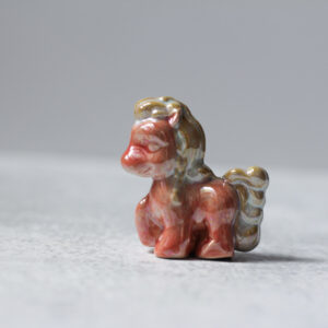 Handmade Luster Pony Figurine - Fancy Knick Knack #2