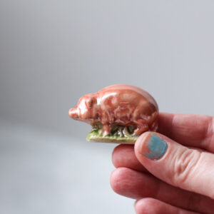 Handmade Luster Pig Figurine - Fancy Knick Knack #3